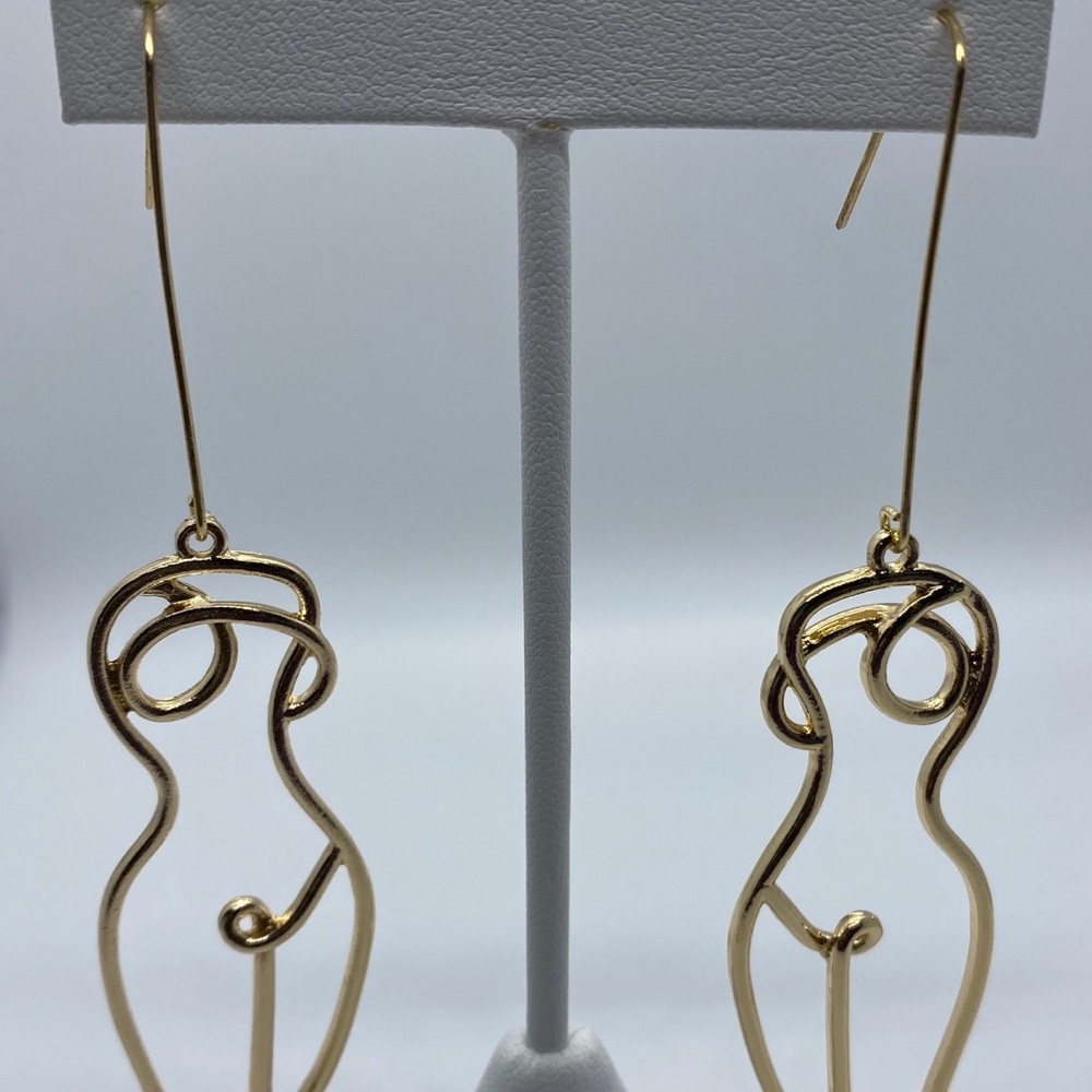 Gold Body Earrings